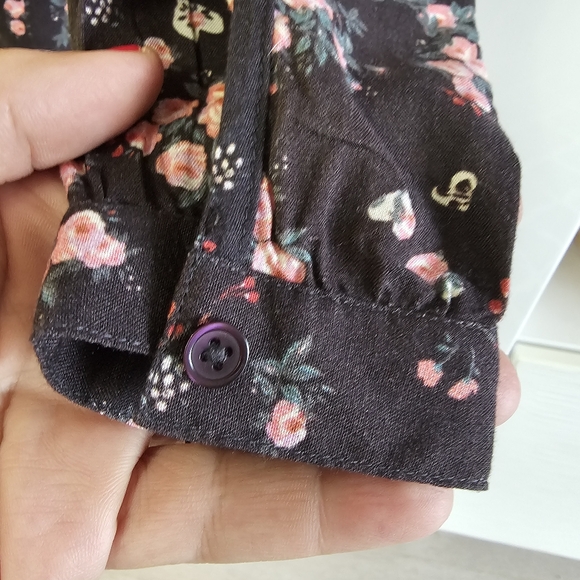 Vintage Buffalo Pintuck Floral Peasant Top - Picture 7 of 10